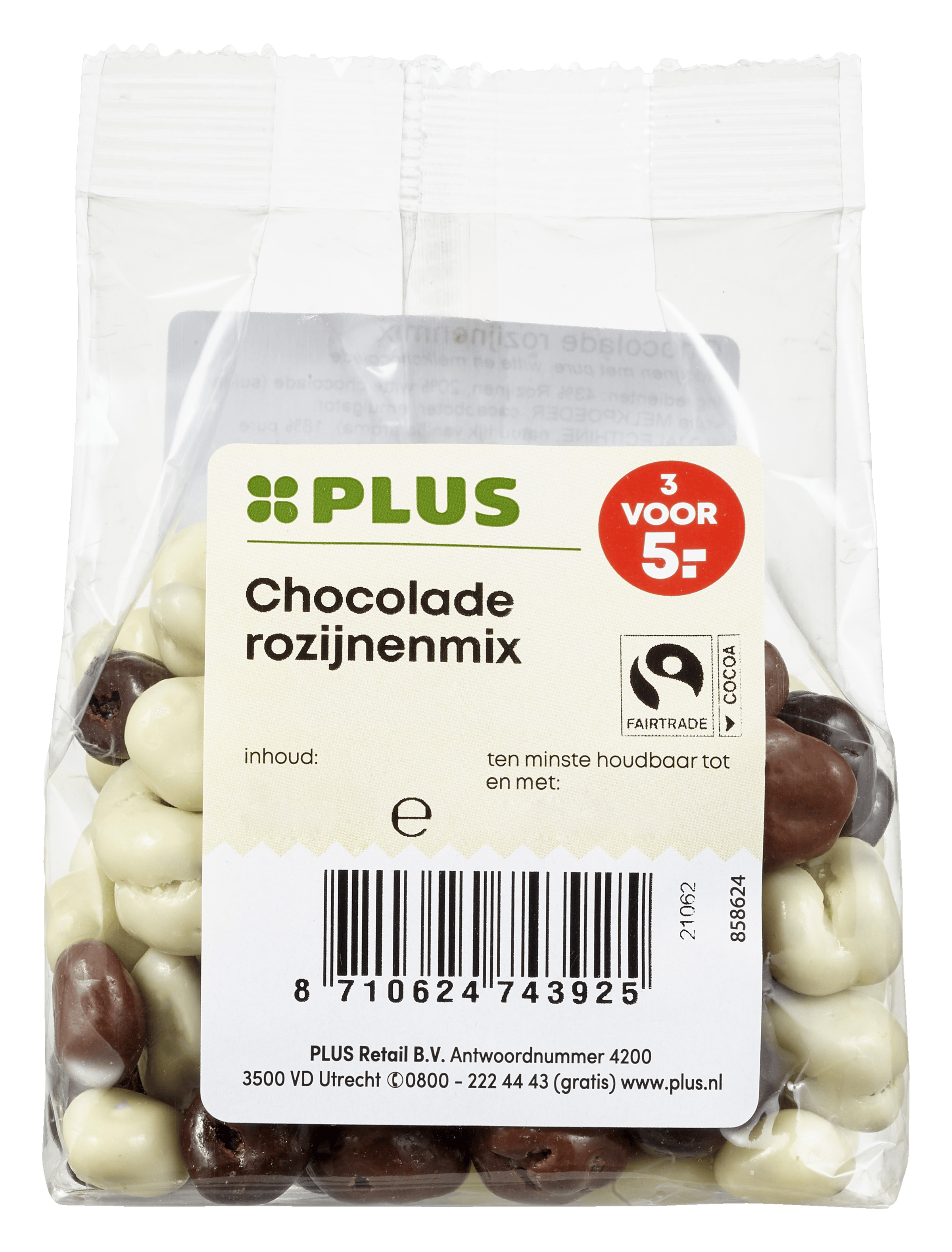 PLUS Chocolade rozijnenmix