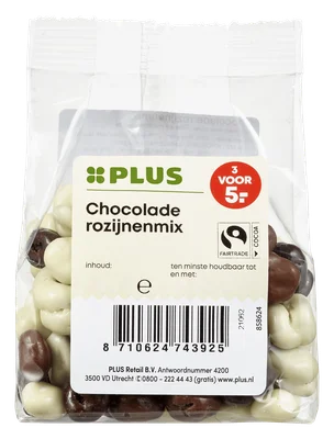 PLUS Chocolade rozijnenmix