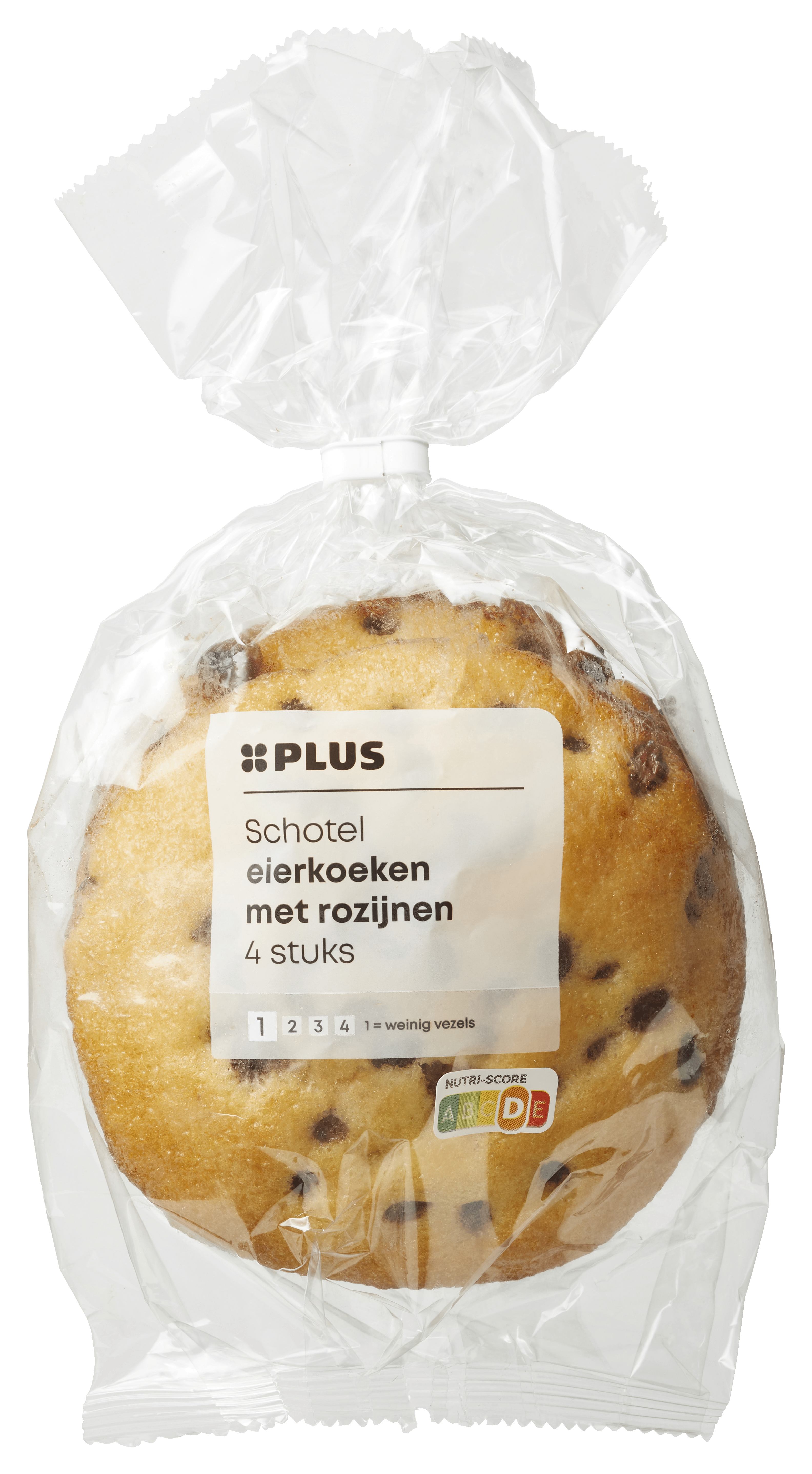PLUS Schotel eierkoeken met rozijnen
