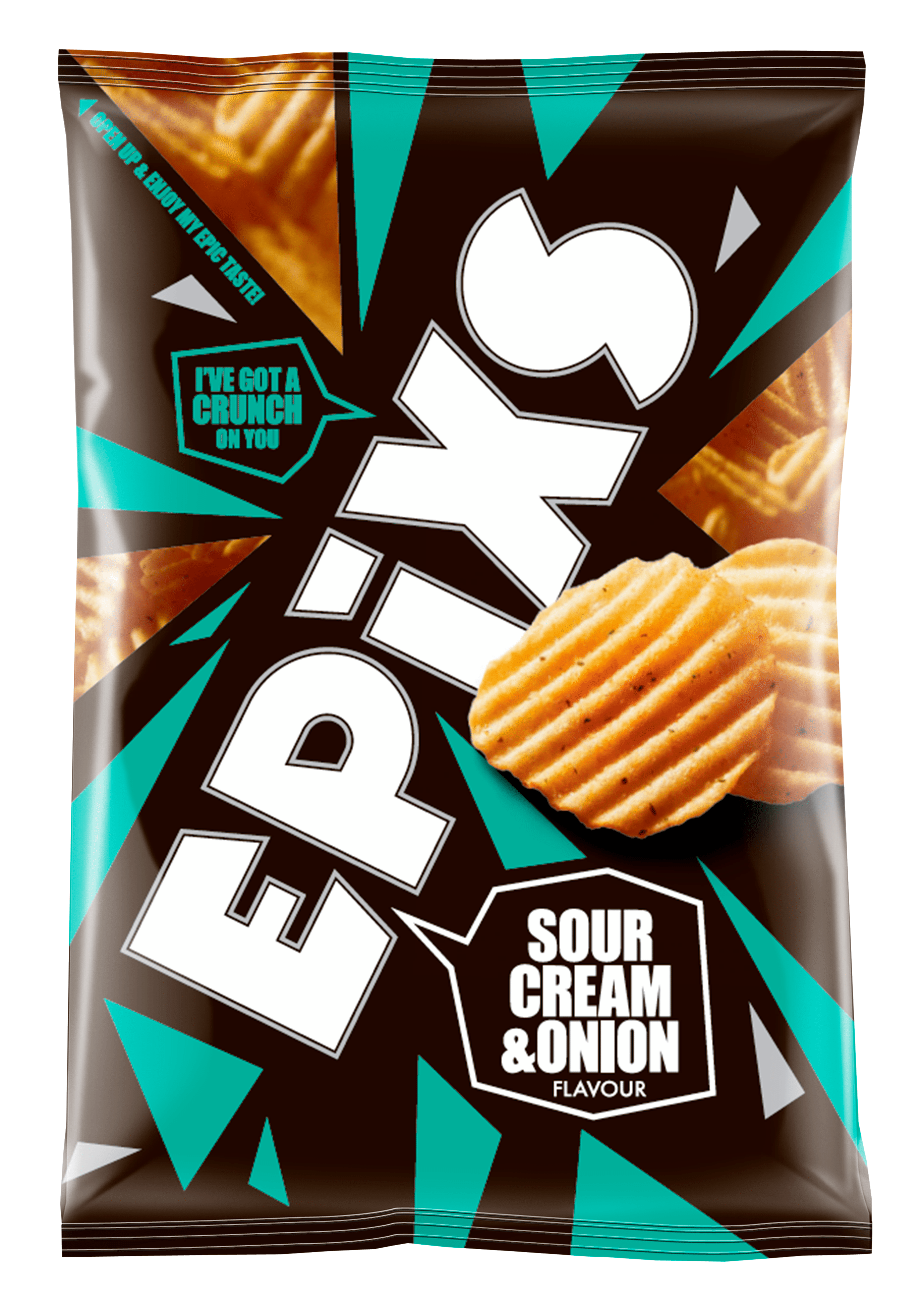 Epixs Ribbelchips sour cream & onion
