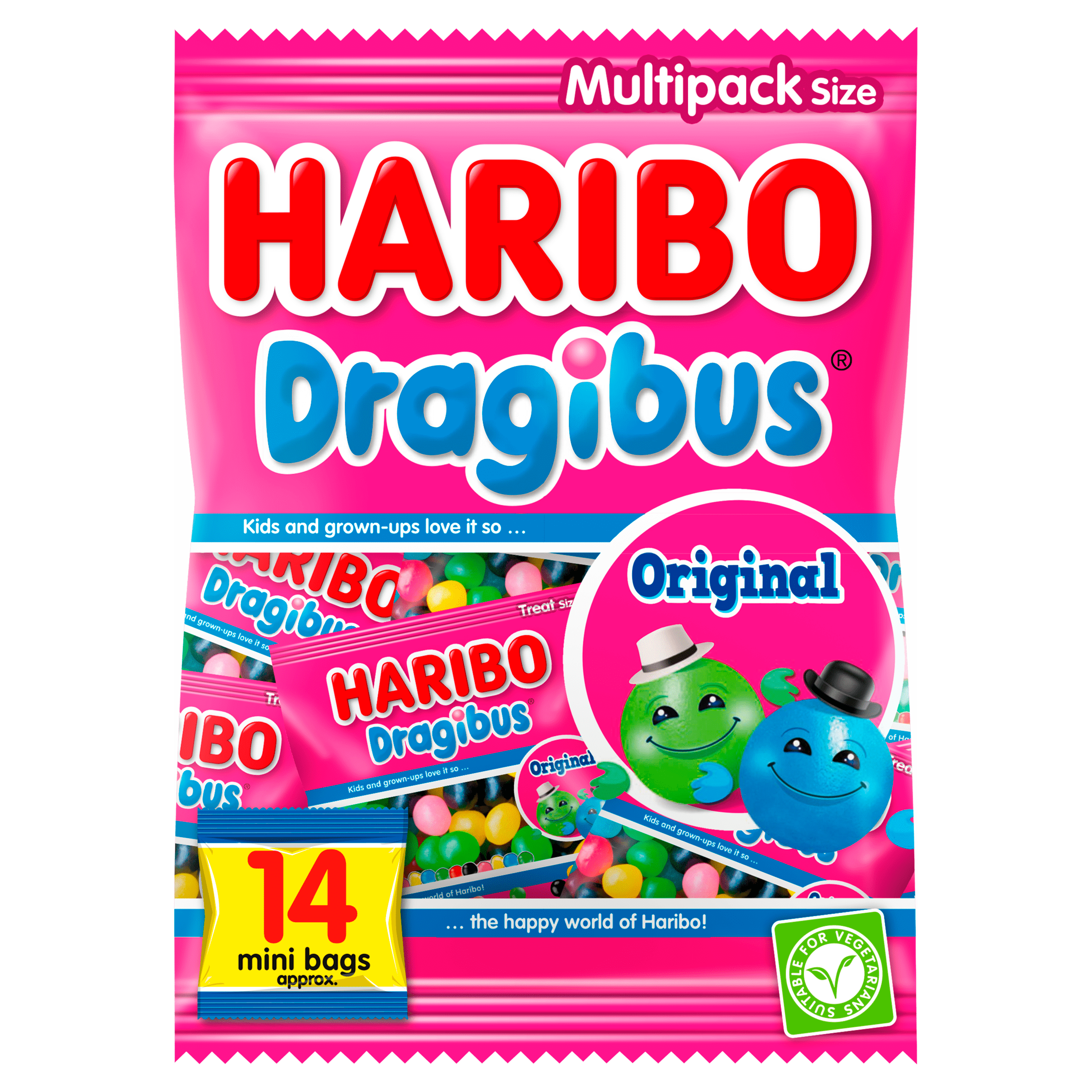 Haribo Dragibus Original Uitdeelzakjes