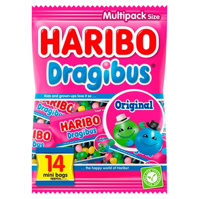 Haribo Dragibus Original Uitdeelzakjes