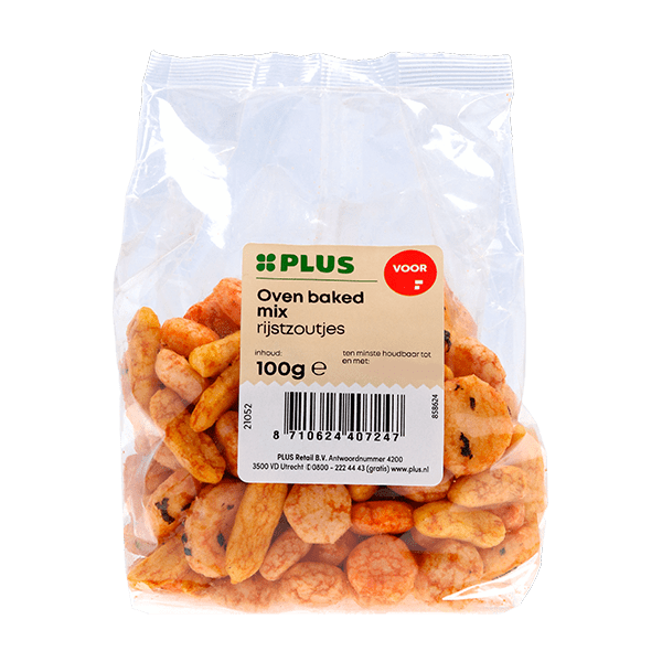 PLUS Oven baked rijstzoutjes