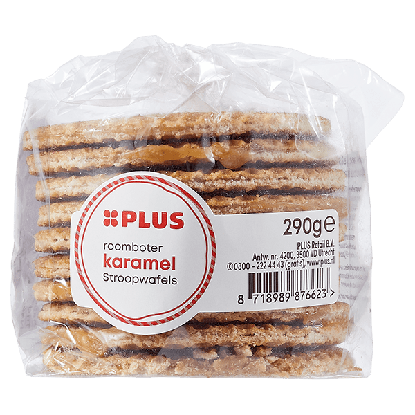 PLUS Stroopwafels karamel zeezout