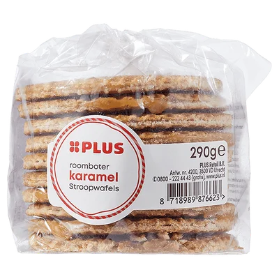PLUS Stroopwafels karamel zeezout