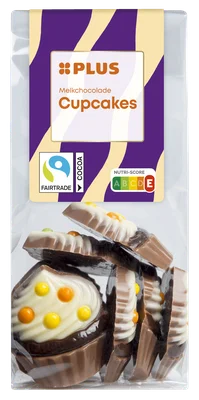 PLUS Chocoladefiguren cupcakes melk
