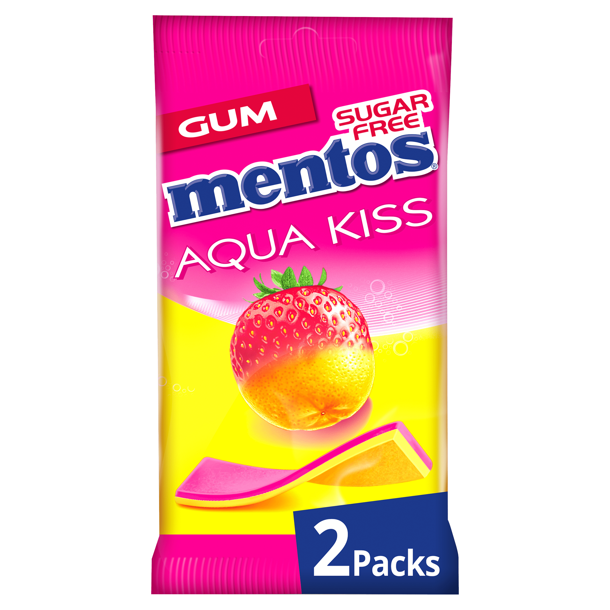 Mentos Aqua Kiss Strawberry - Mandarin 2-pack
