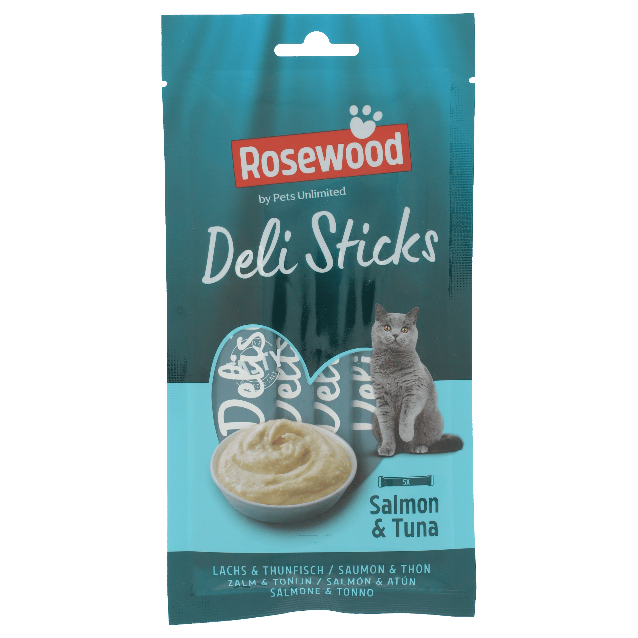 Rosewood Delisticks zalm&tonijn 5X15 GRAM