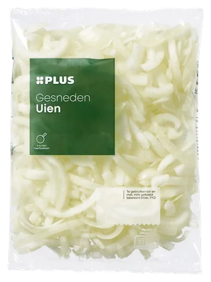 PLUS Uien gesneden
