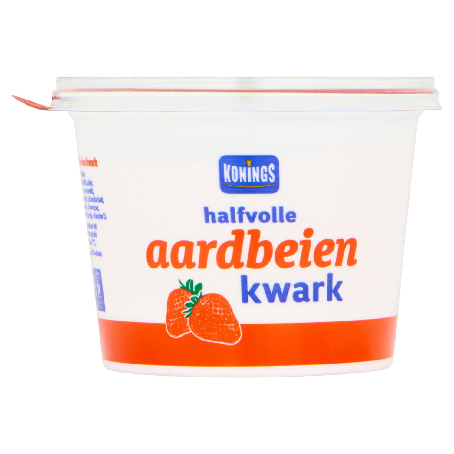 Konings Halfvolle aardbeien kwark