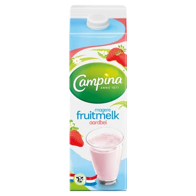 Campina Fruitmelk aardbei