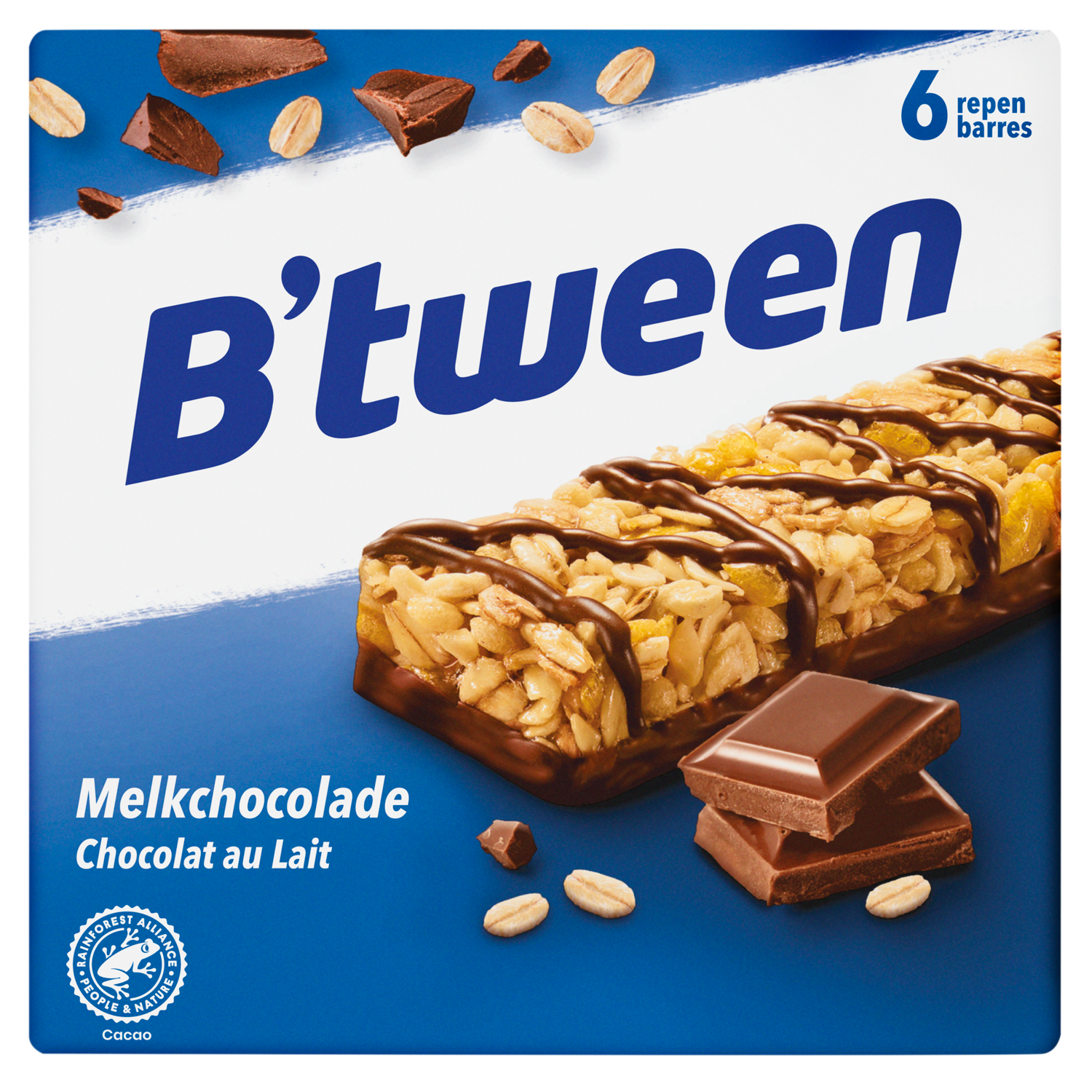 Hero B'tween melk chocolade repen 6 stuks