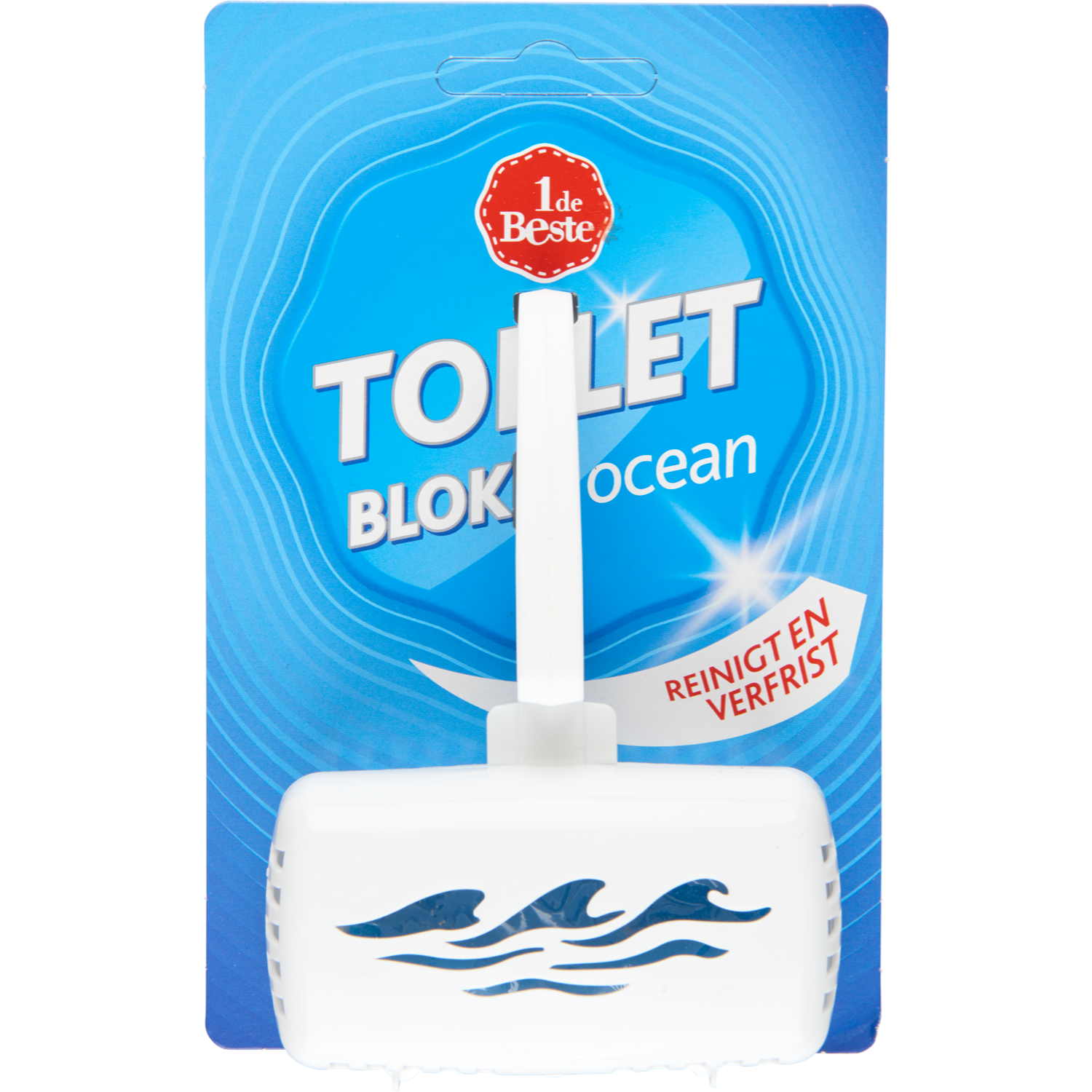 1 de Beste Toiletblok met houder aqua
