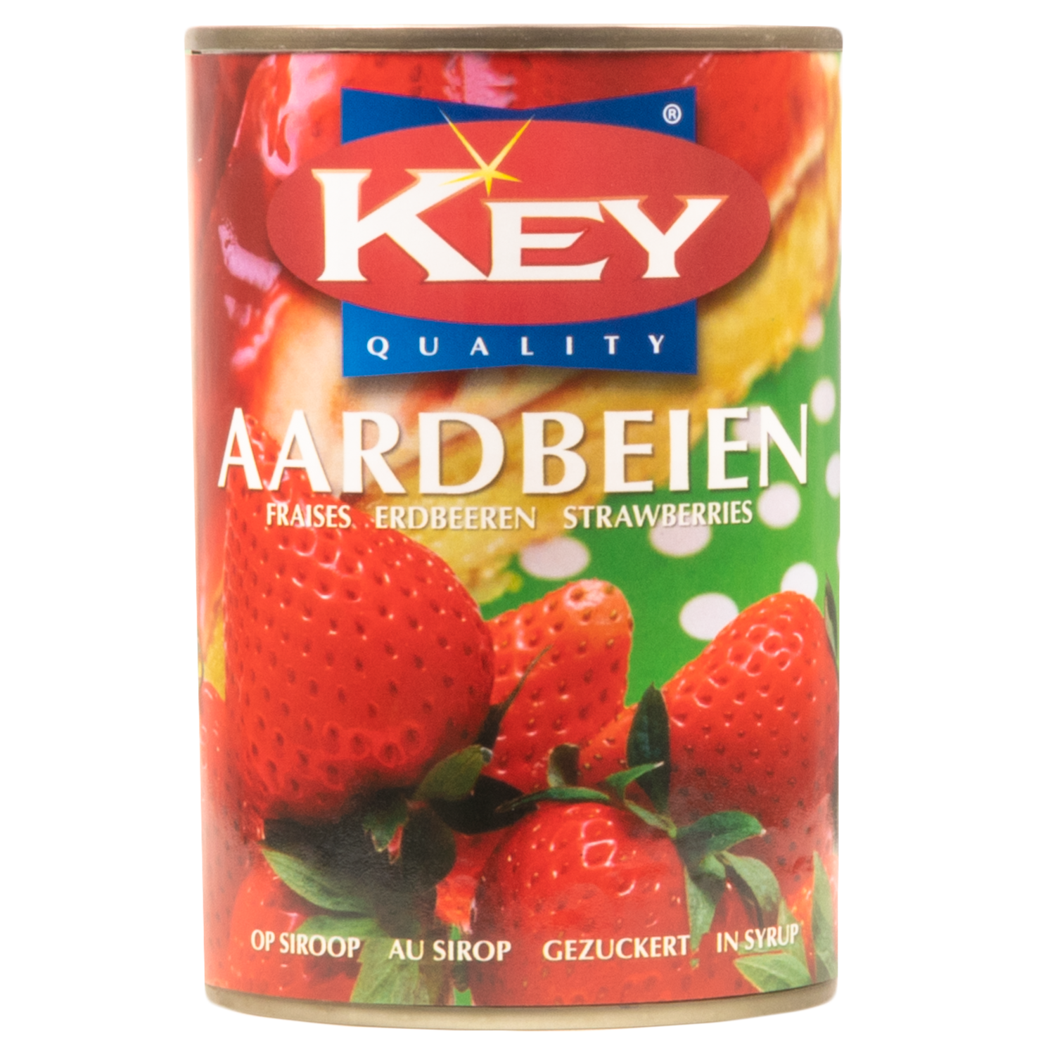Key Aardbeien op siroop