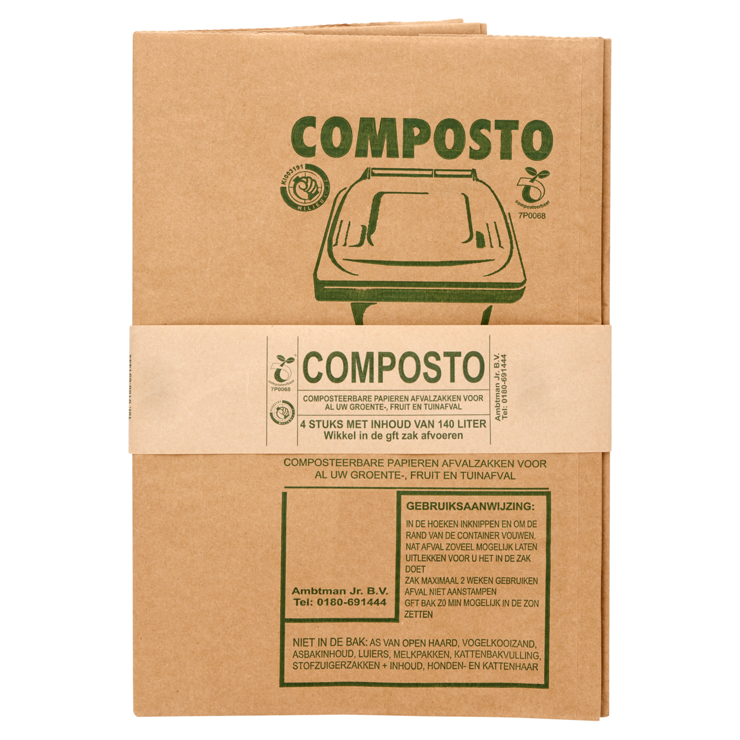 Composto Gft afvalzak 140 liter