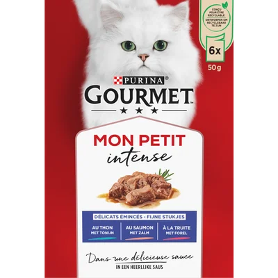 Gourmet Mon petit tonijn-zalm-forel 6 stuks