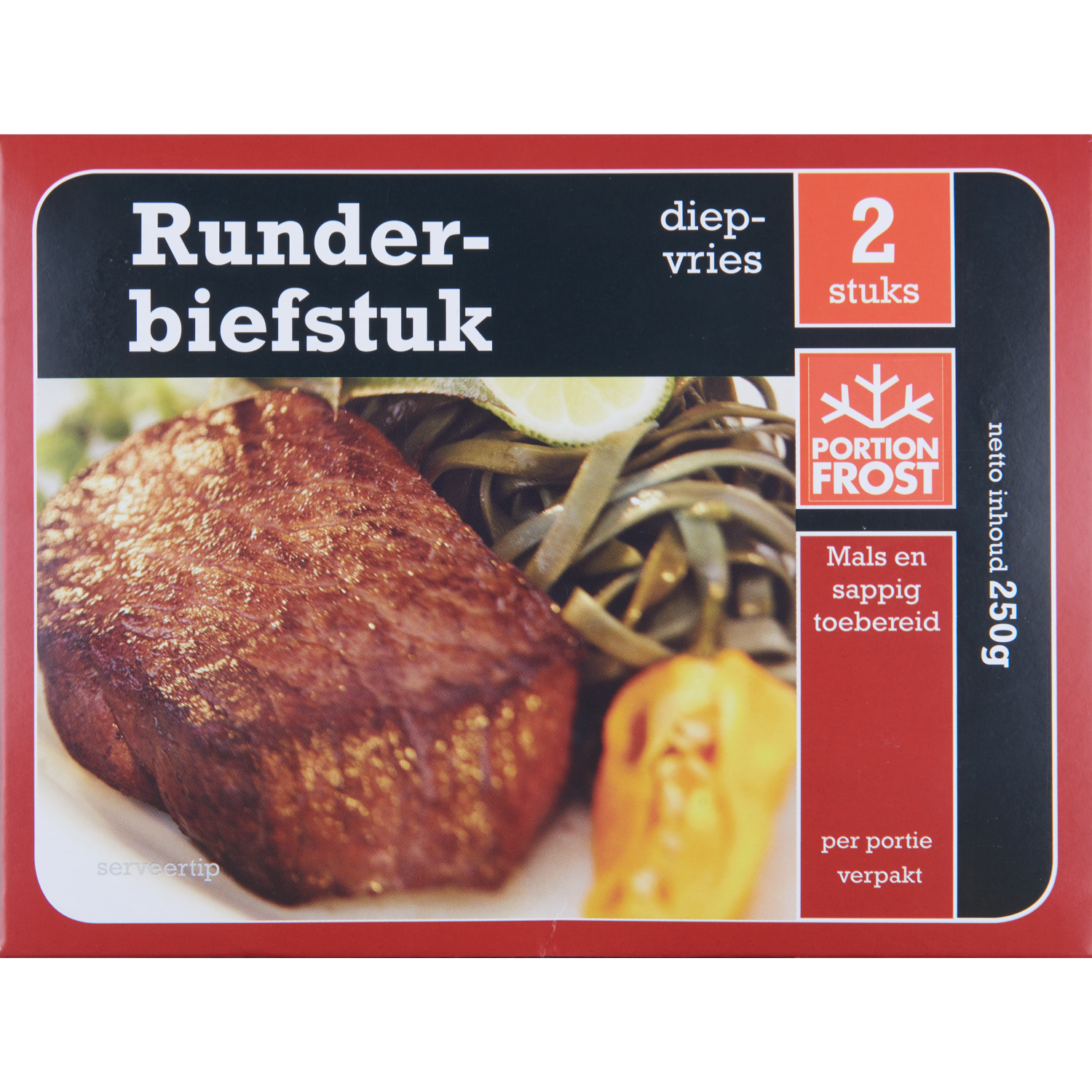 Portion Frost Runderbiefstuk 2 stuks