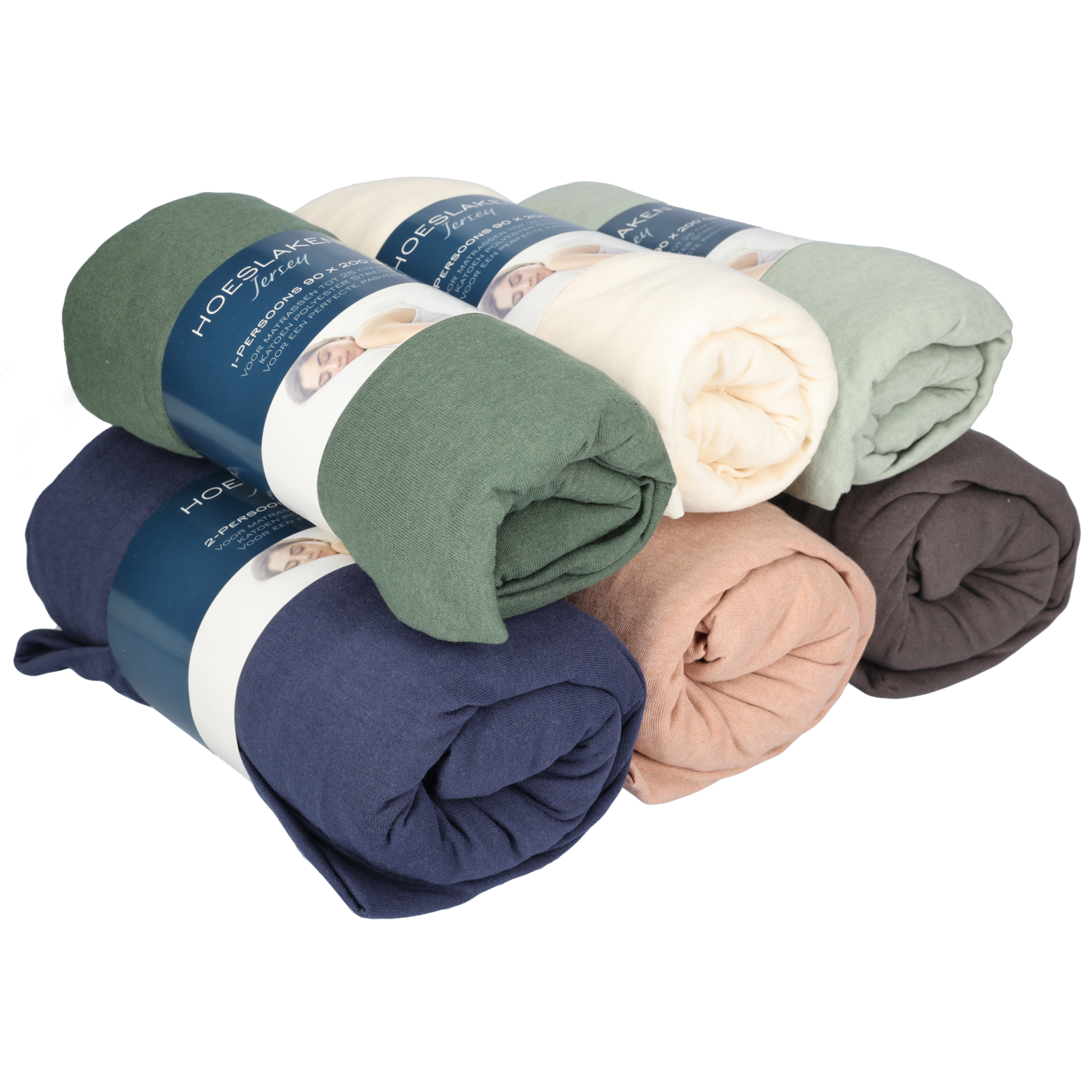 Jersey hoeslaken 90 x 200 cm