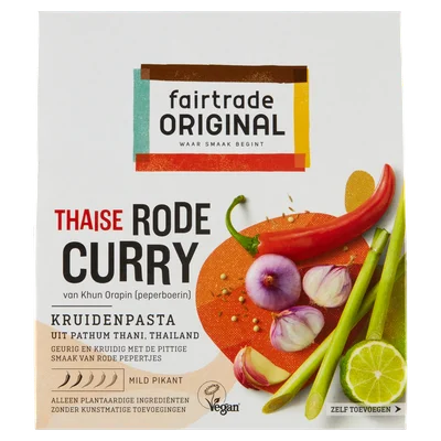 Fairtrade Kruidenpasta rode curry