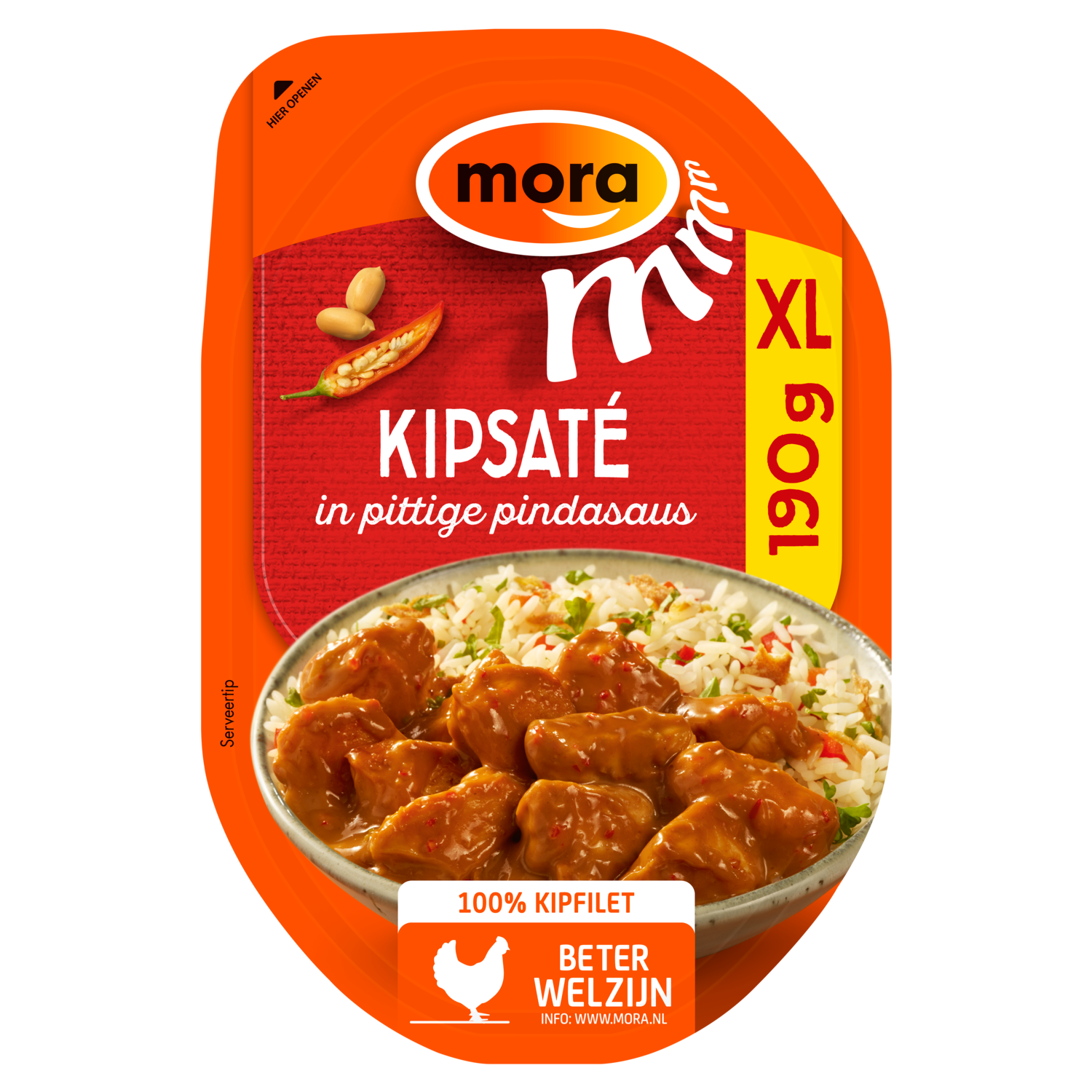 Mora Kipsaté pittig XL