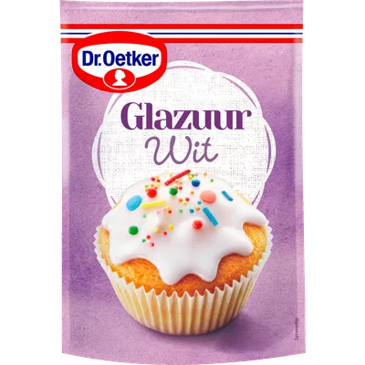 Dr. Oetker Witte glazuur bakdecoratie