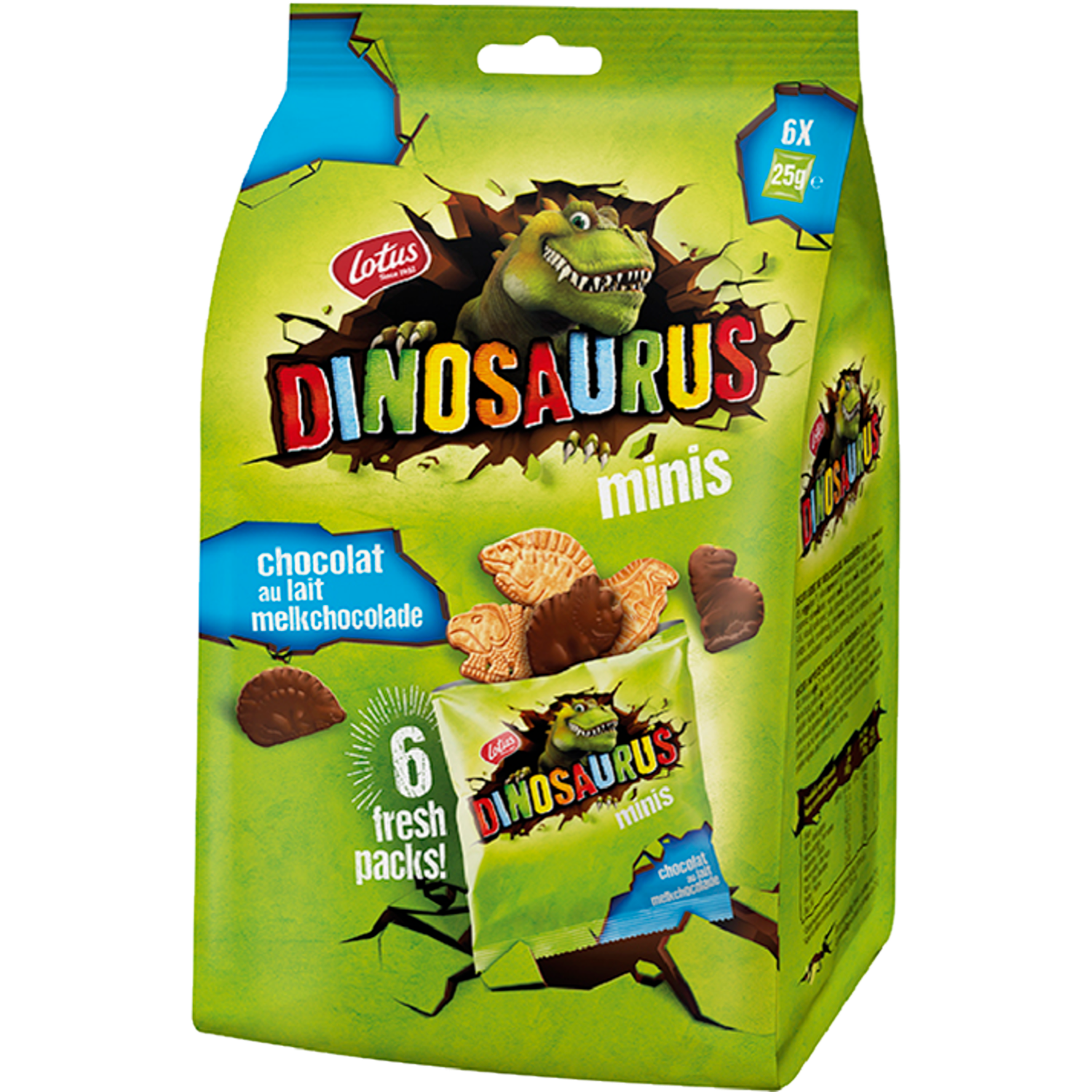 Lotus Dinosaurus mini chocolade