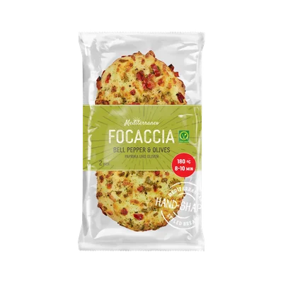 Boboli Duo focaccia paprika & olijf
