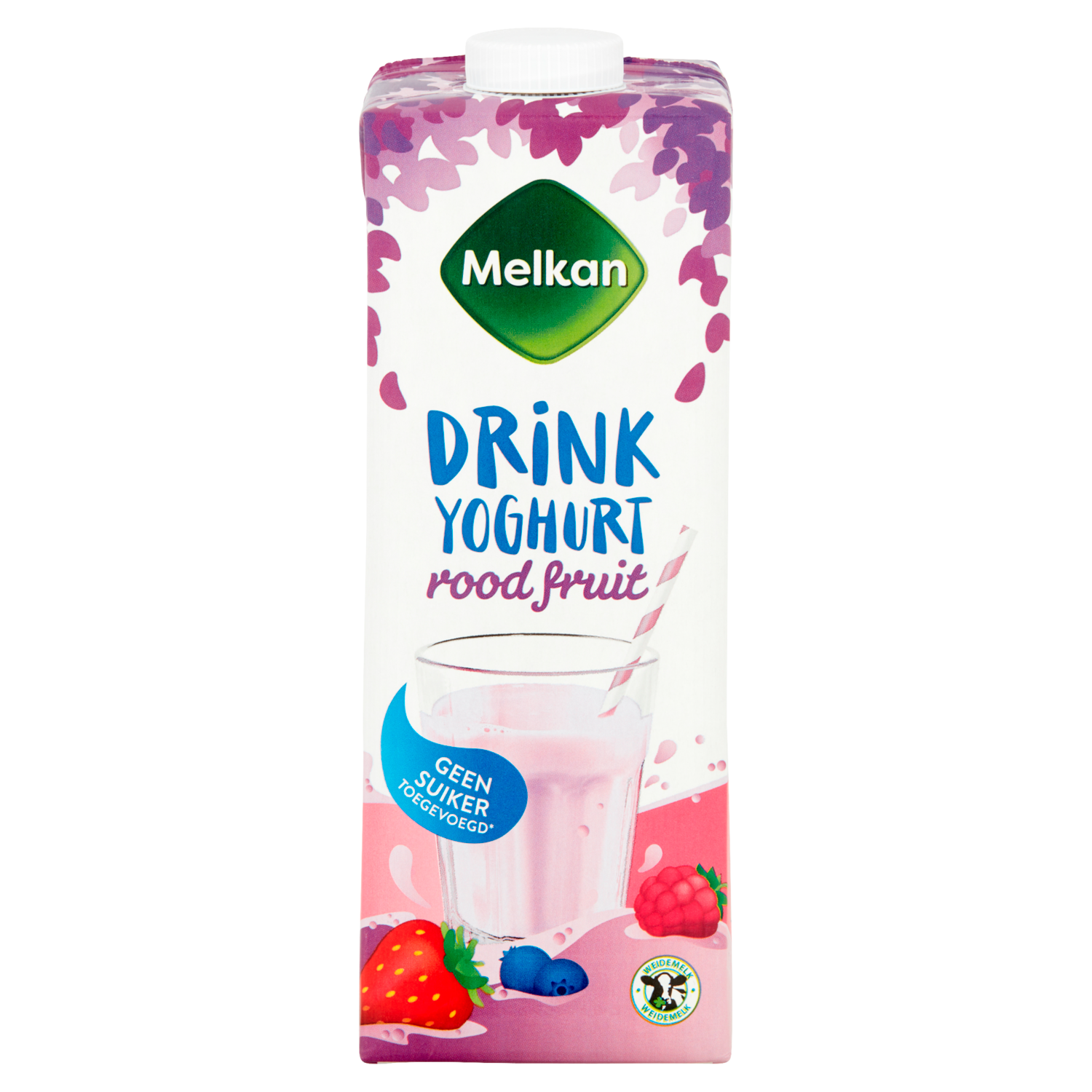 Melkan Drinkyoghurt rood fruit