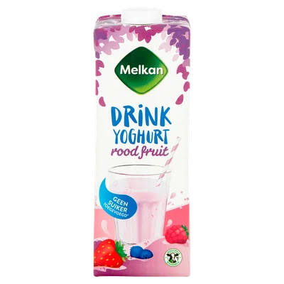 Melkan Drinkyoghurt rood fruit
