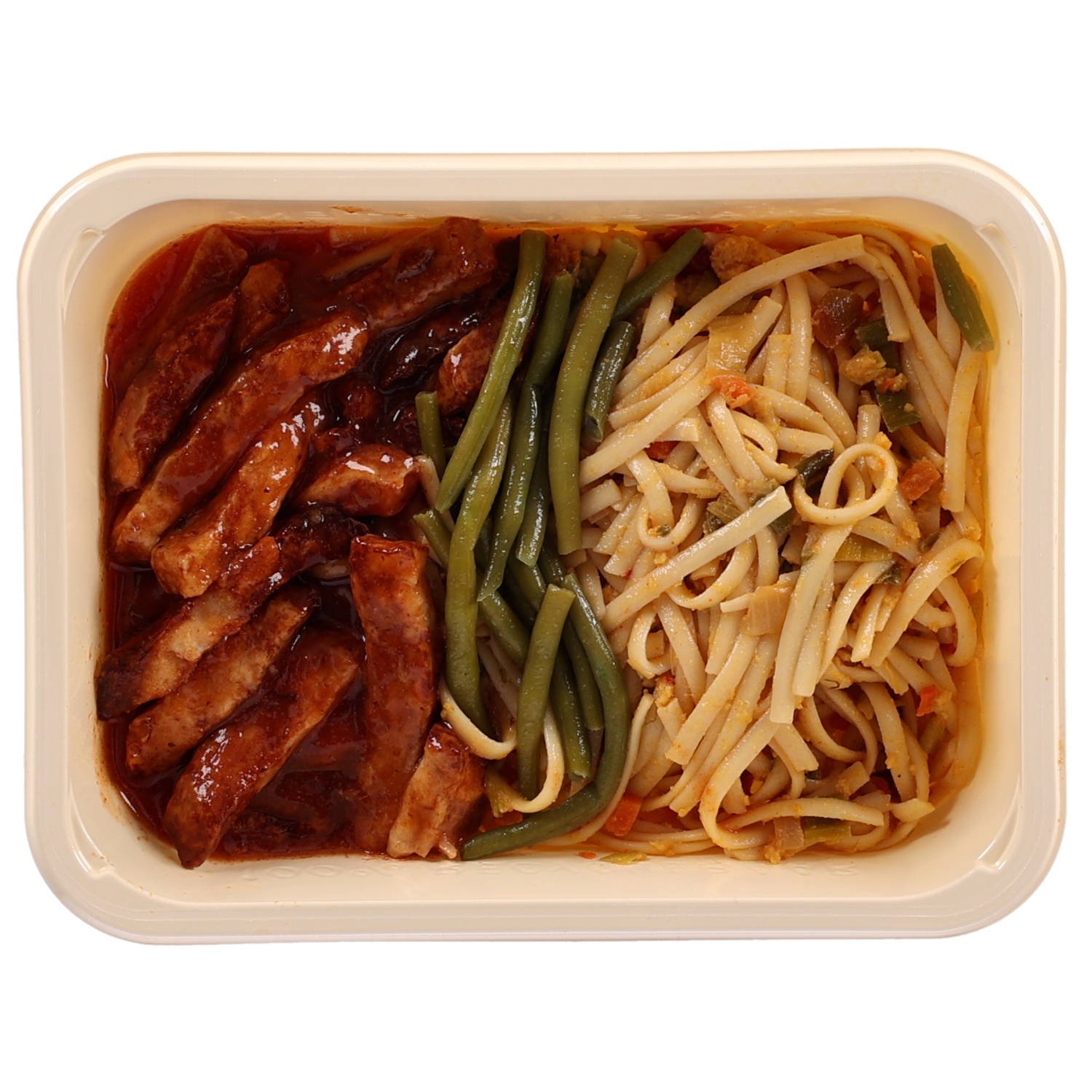 Mealmasters Bami goreng gerookte buikspek zoetzure saus