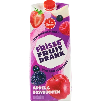 1 de Beste Frisse fruitdrank appel-bosvruchten