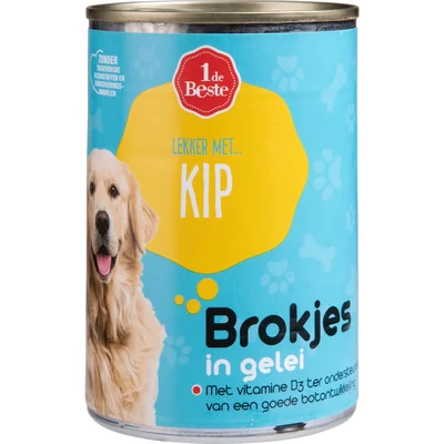 1 de Beste Hondenvoer kip in gelei