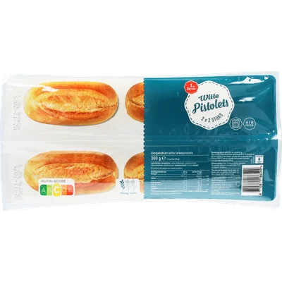 1 de Beste Pistolets wit 4 stuks