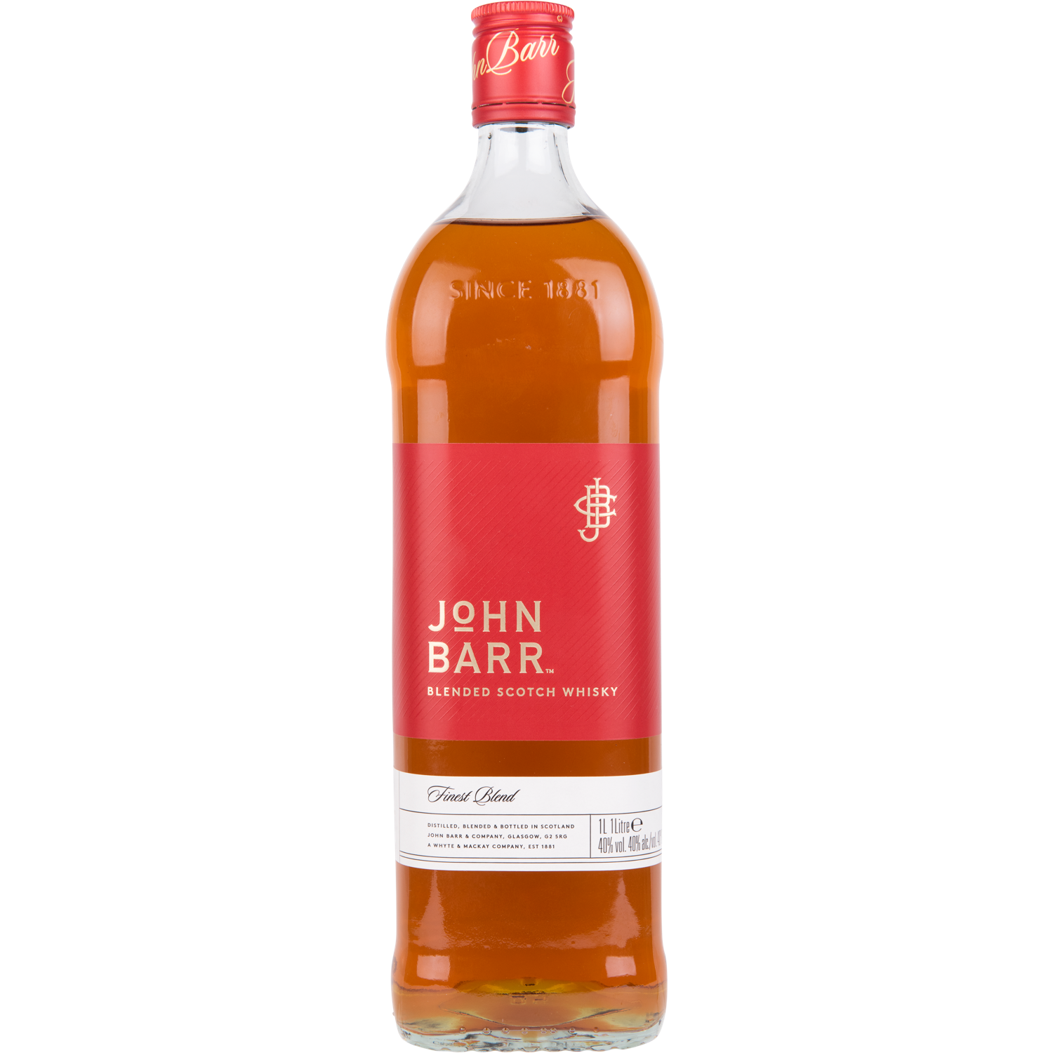 John Barr Whisky blended scotch red
