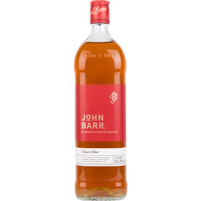 John Barr Whisky blended scotch red