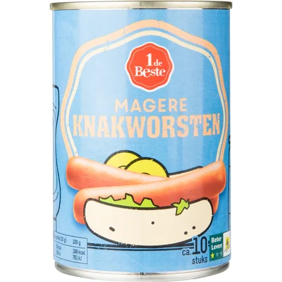 1 de Beste Knakworst mager