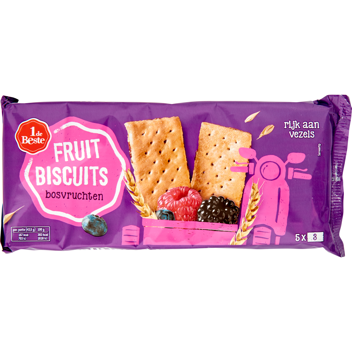1 de Beste Fruitbiscuit bosvruchten