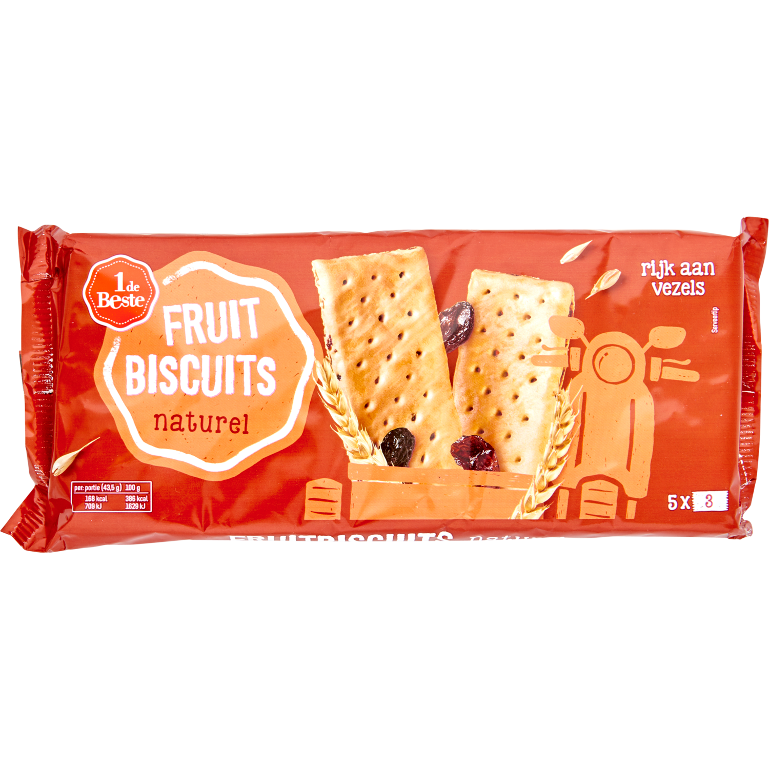 1 de Beste Fruitbiscuit naturel