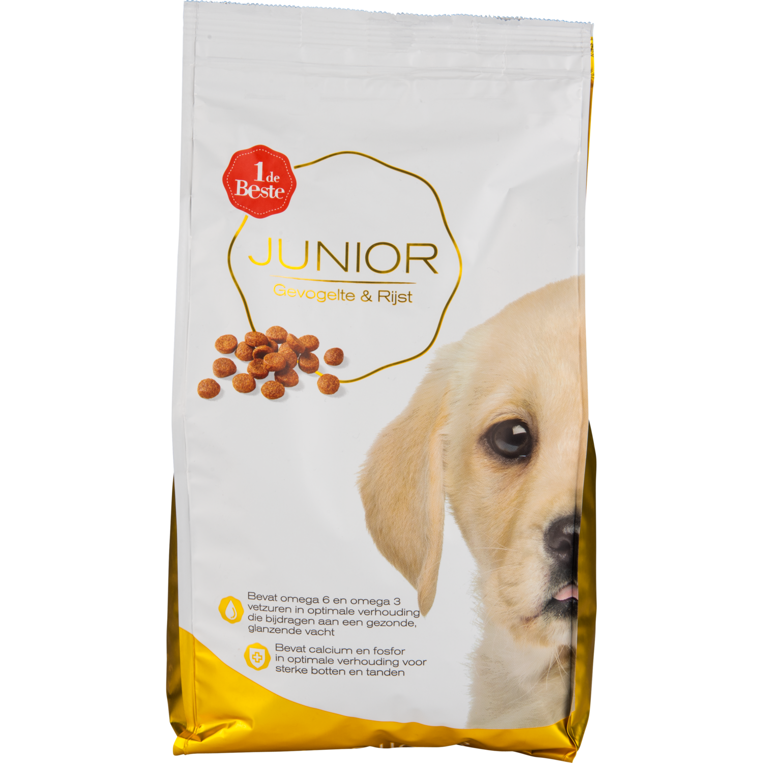 1 de Beste Hondenvoer junior gevogelte-rijst