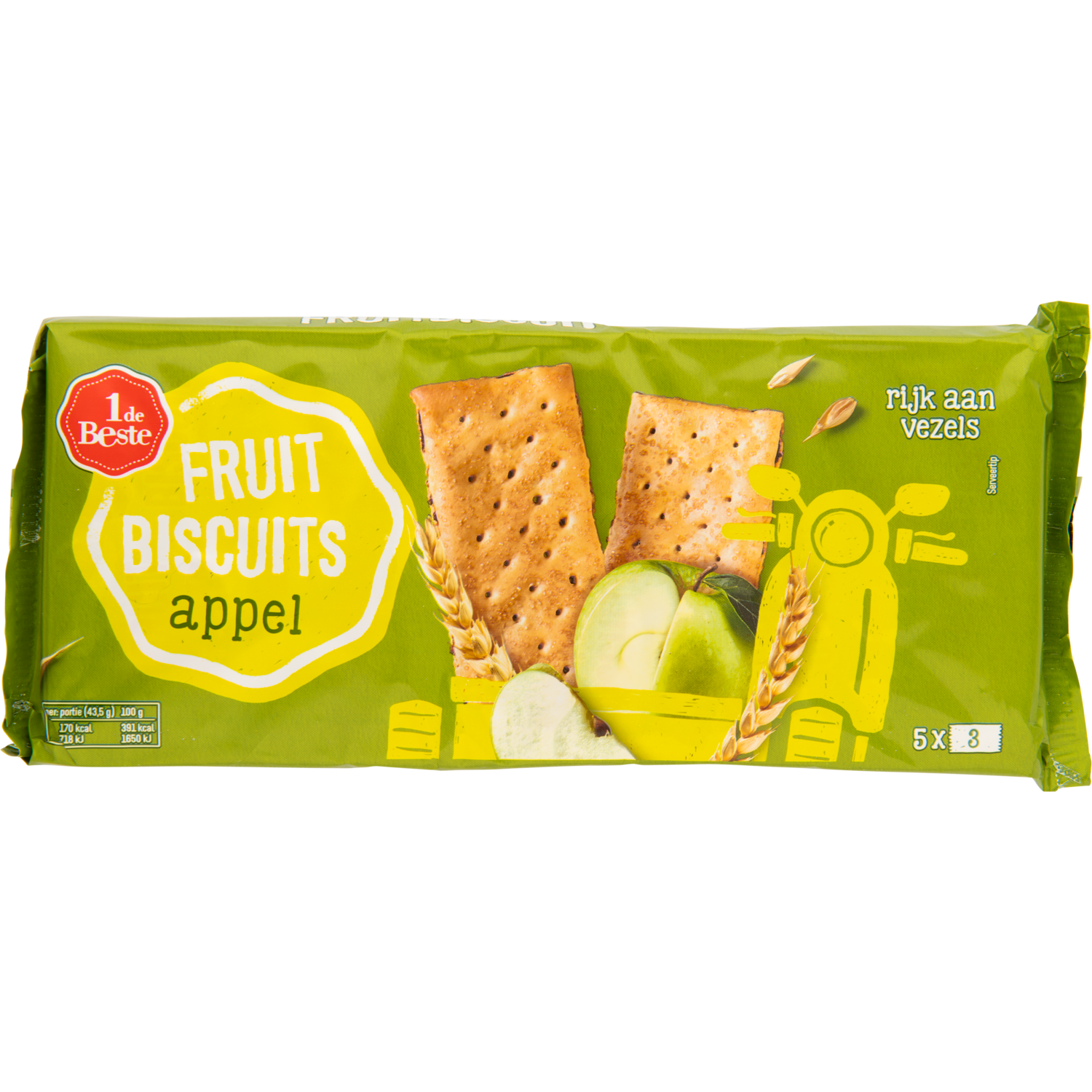 1 de Beste Fruitbiscuit appel