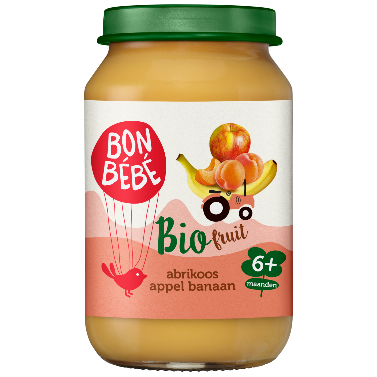 Bonbébé Fruithapje 6+ maanden abrikoos-appel-banaan
