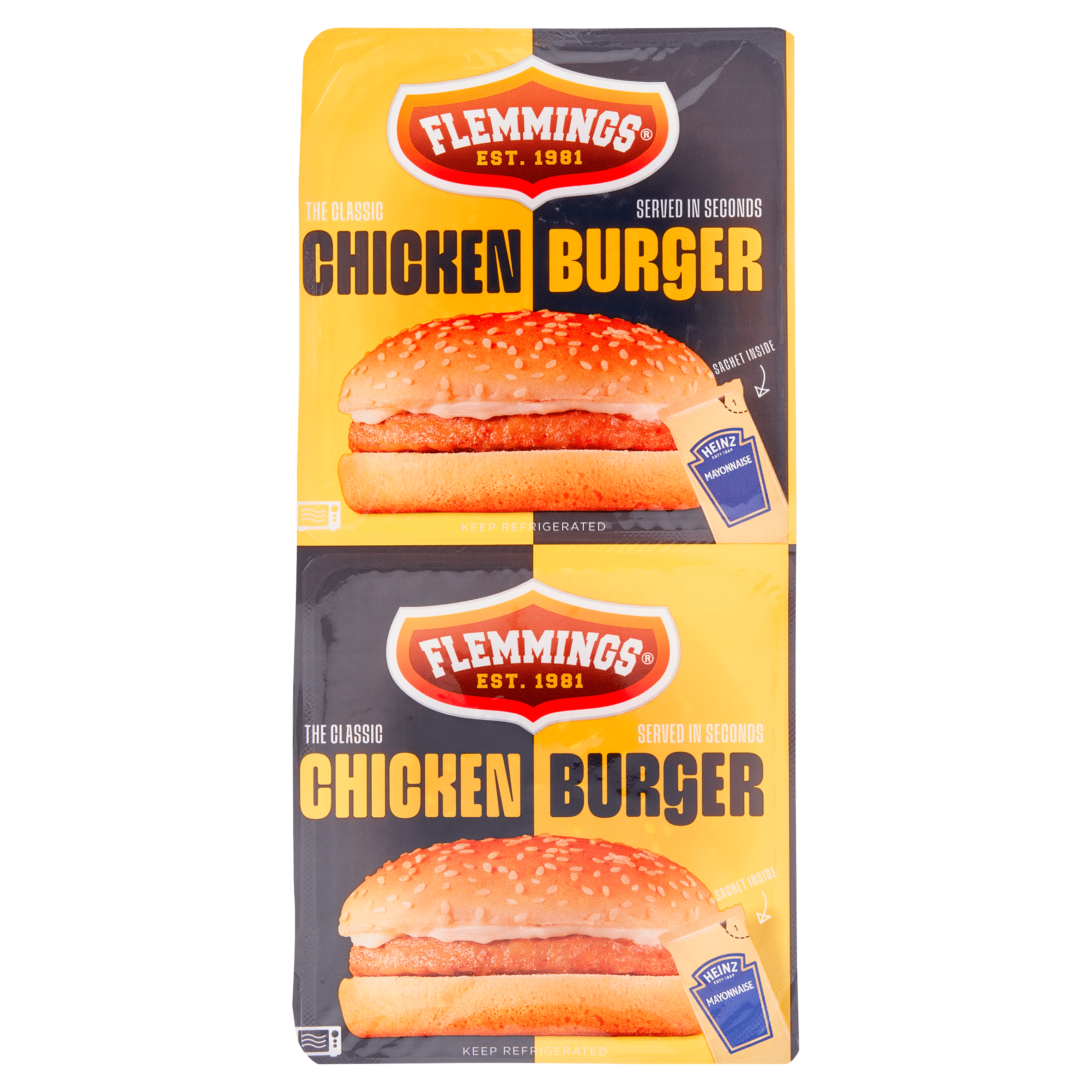 Flemmings Chickenburger 2 stuks