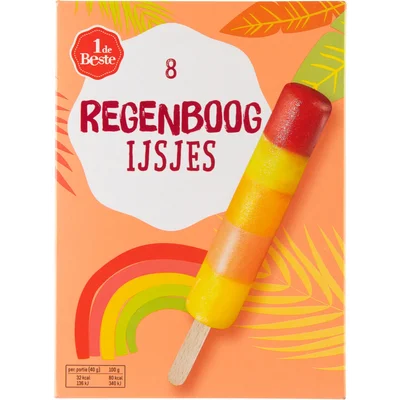 1 de Beste Regenboogijsjes 8 stuks