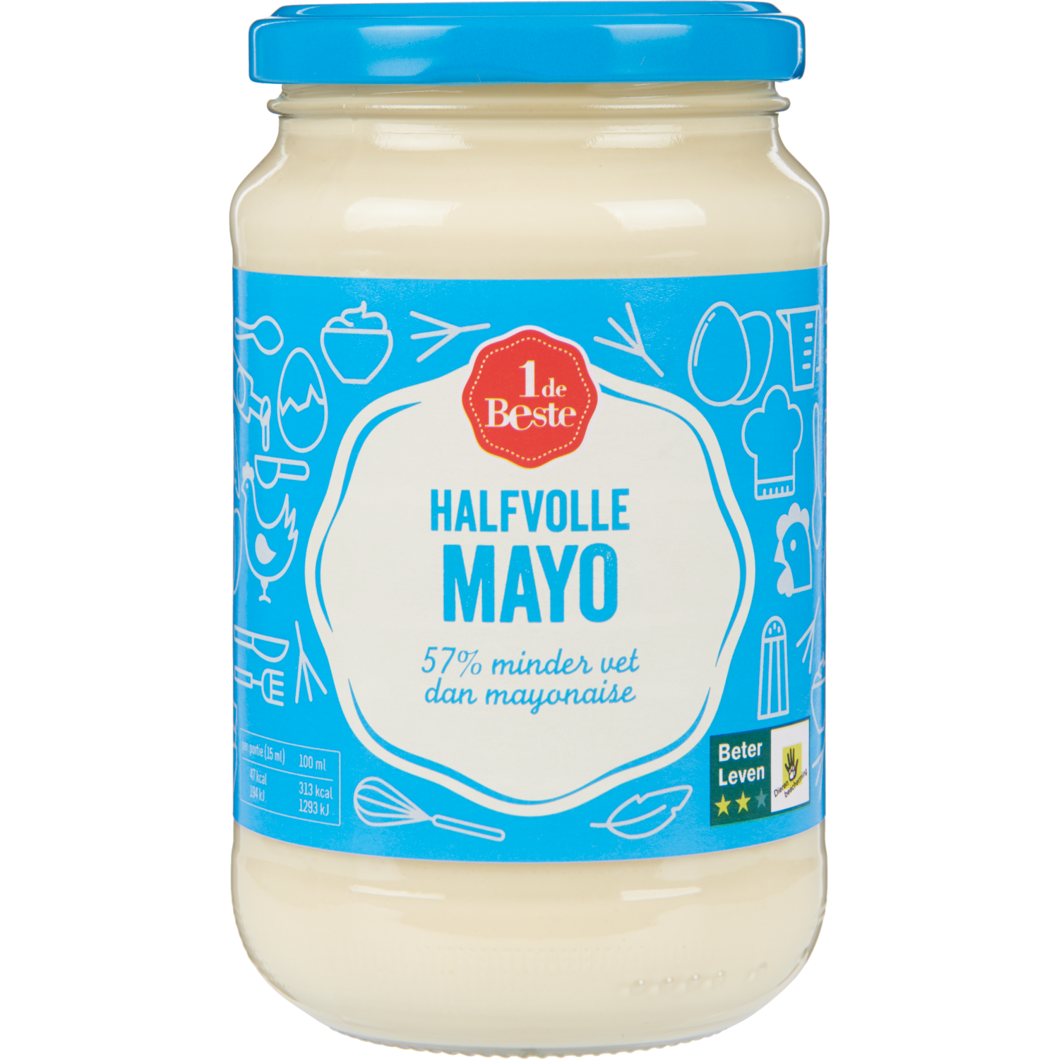 1 de Beste Mayonaise halfvol