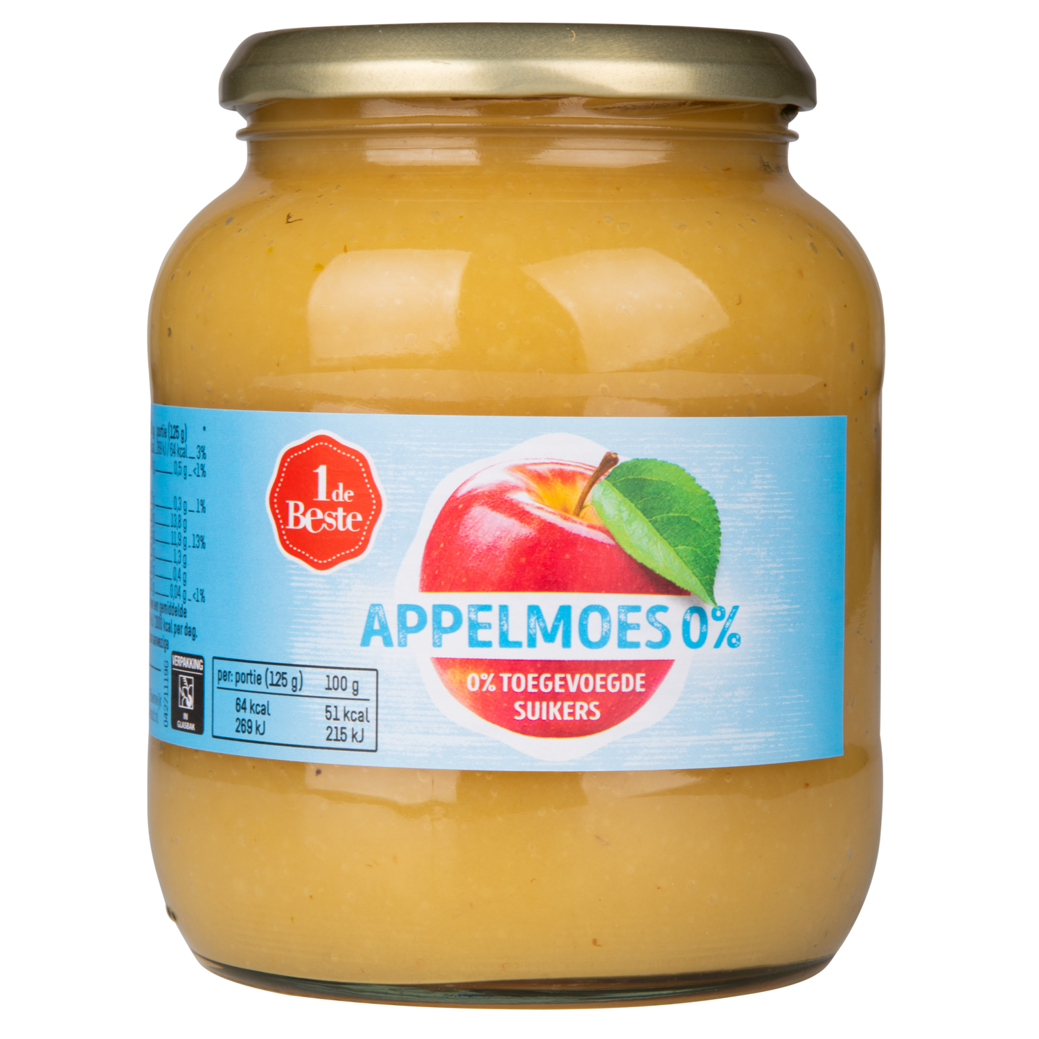 1 de Beste Appelmoes 0% toegevoegde suikers