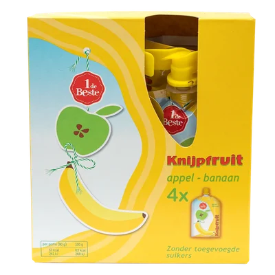 1 de Beste Knijpfruit appel-banaan