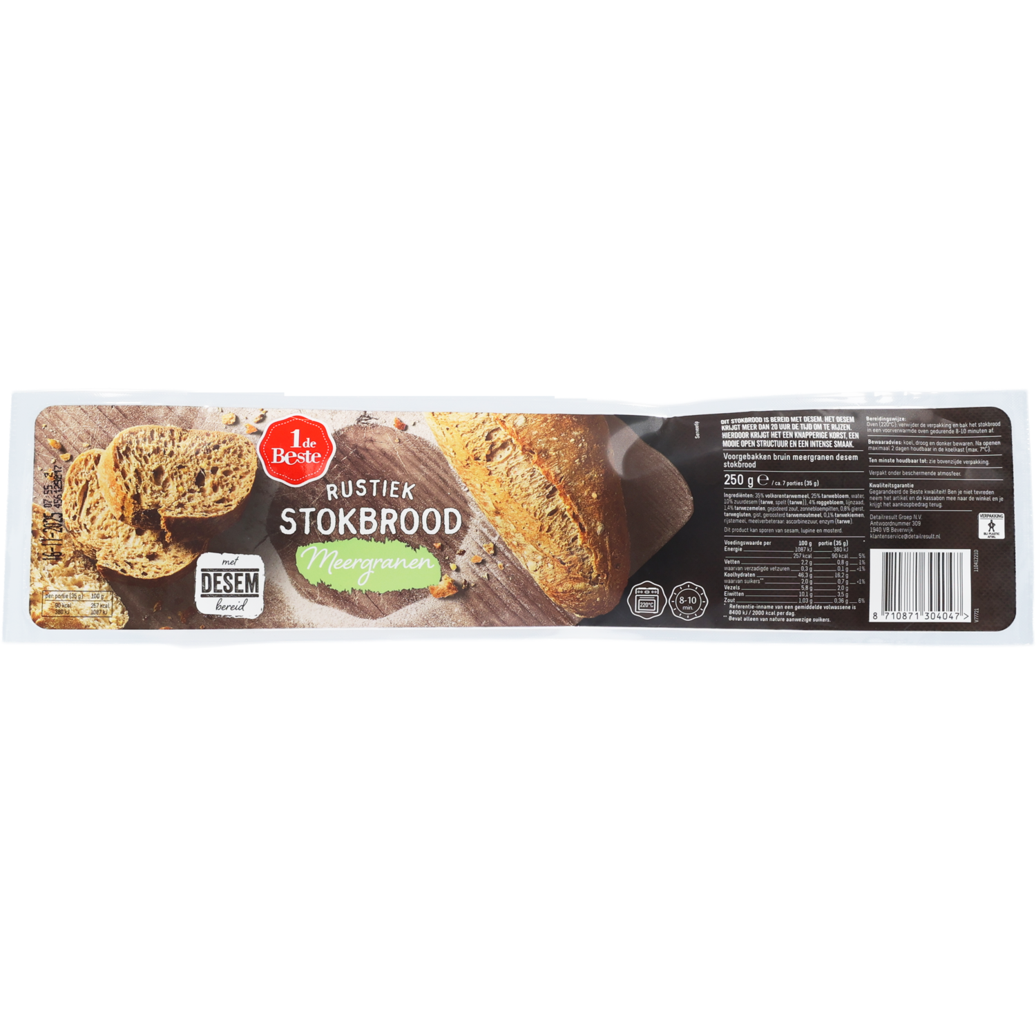 1 de Beste Stokbrood rustiek meergranen