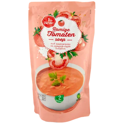 1 de Beste Soep in zak romige tomaat
