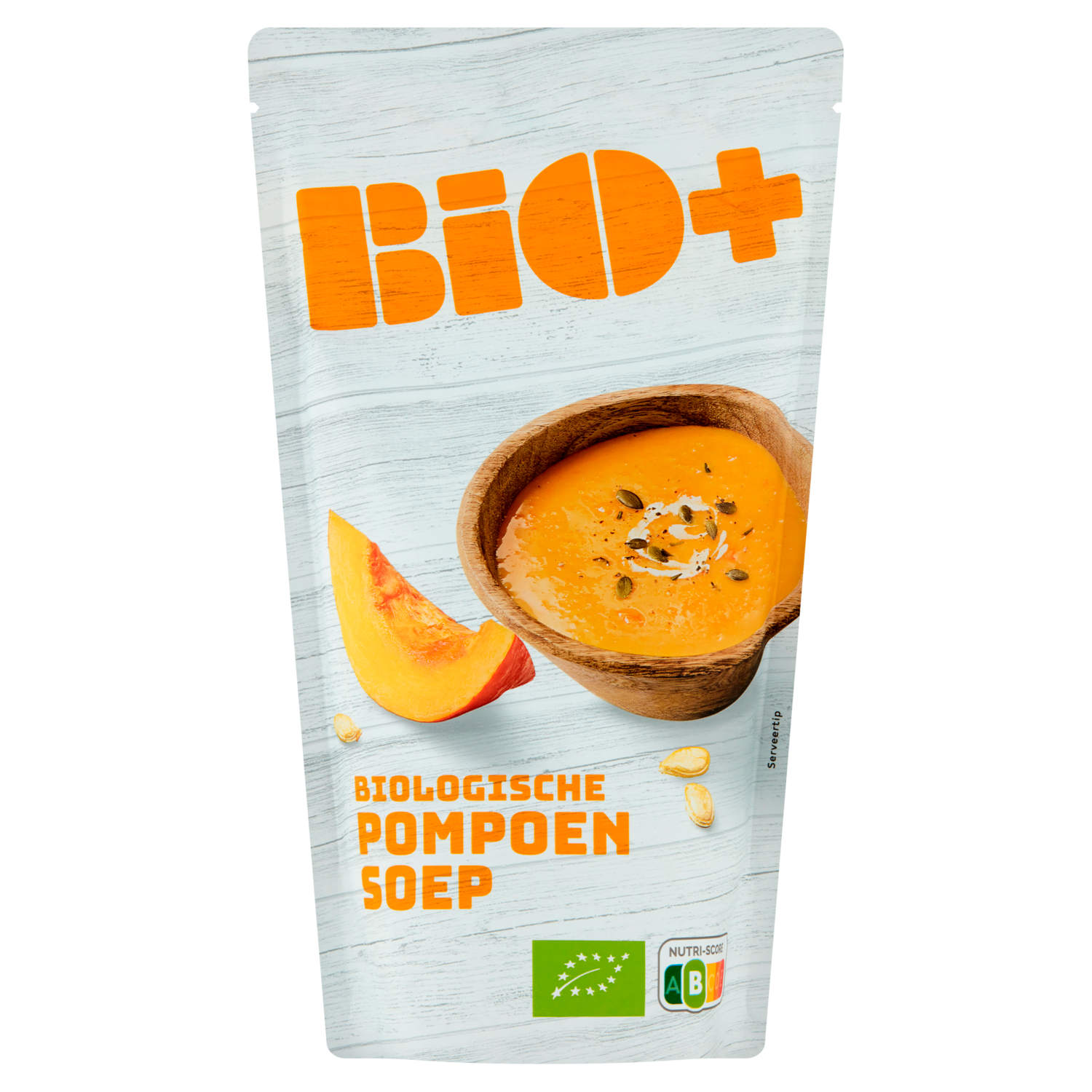 Bio+ Soep in zak pompoen