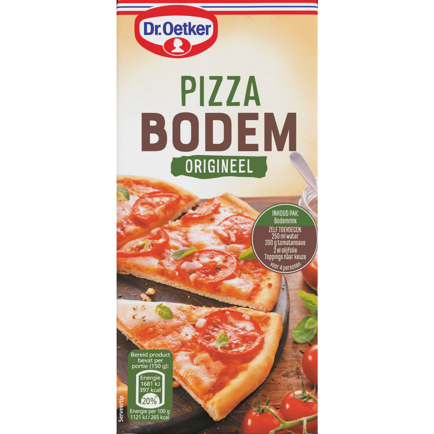 Dr. Oetker Pizza bodem mix origineel